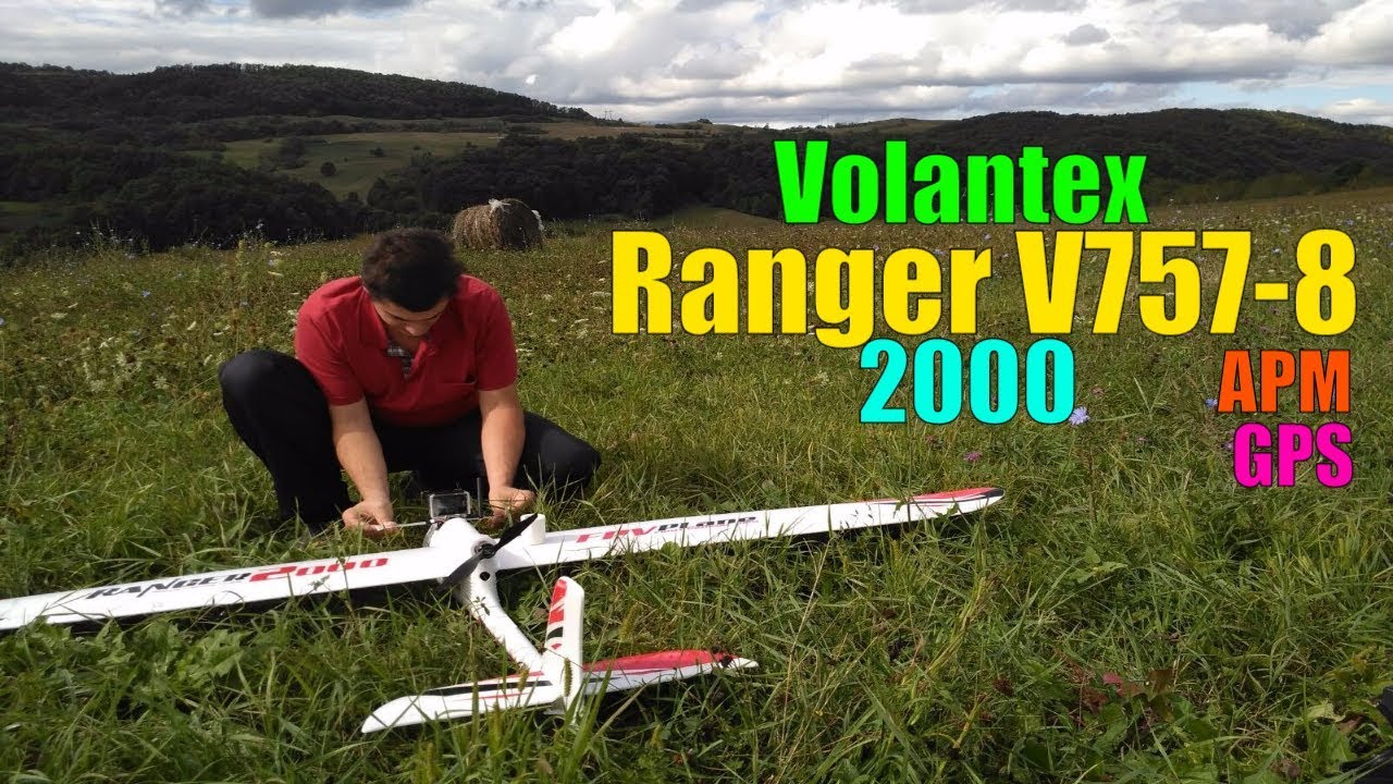 Volantex Ranger 2000 V757-8 - Maiden Flight with APM/GPS