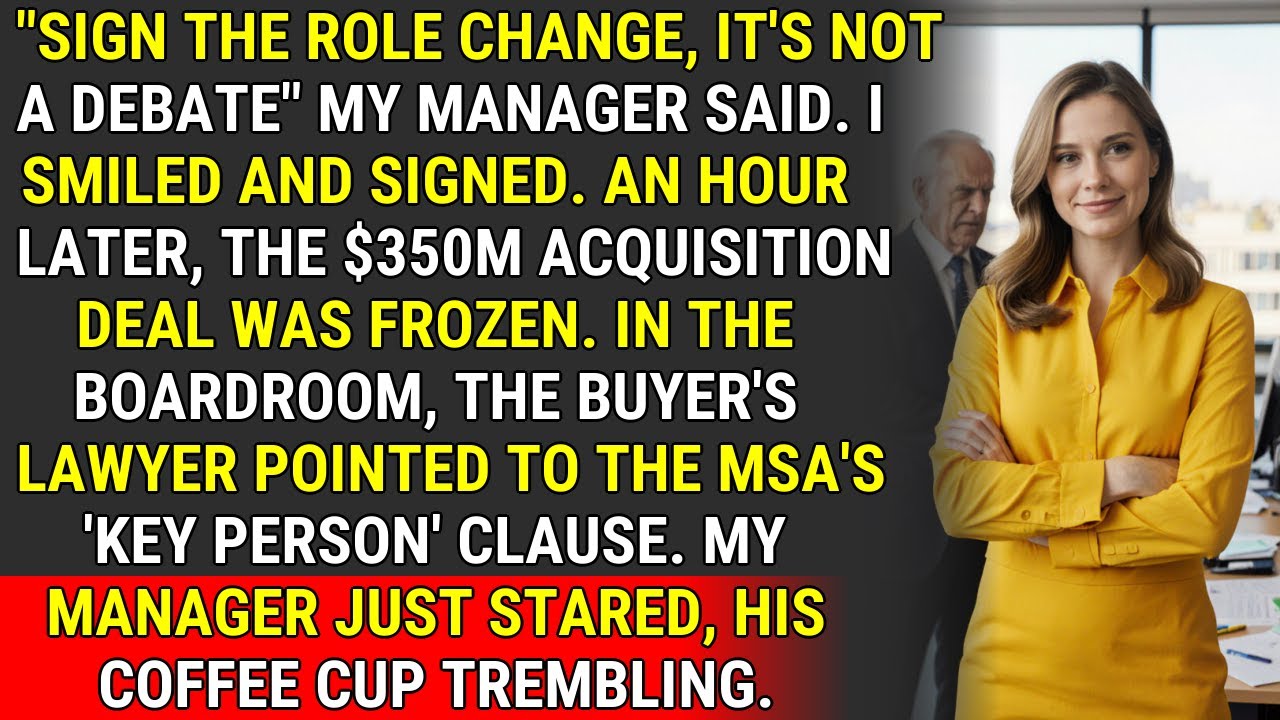 I Outmaneuvered My Boss With a Key Person Clause | Corporate Chess ♟️