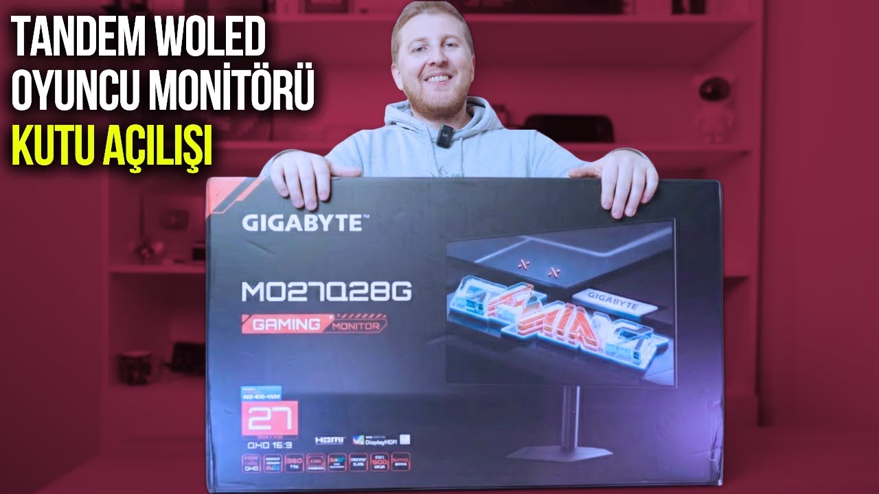 2K 27&rdquo; Tandem WOLED Oyuncu Monit&ouml;r&uuml; &ndash; Gigabyte MO27Q28G Kutu A&ccedil;ılışı