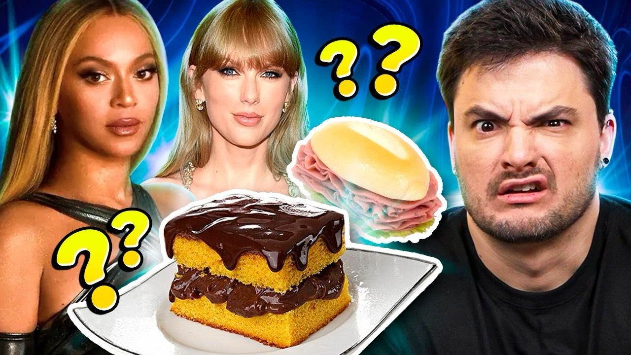 PROVANDO AS COMIDAS FAVORITAS DE FAMOSOS