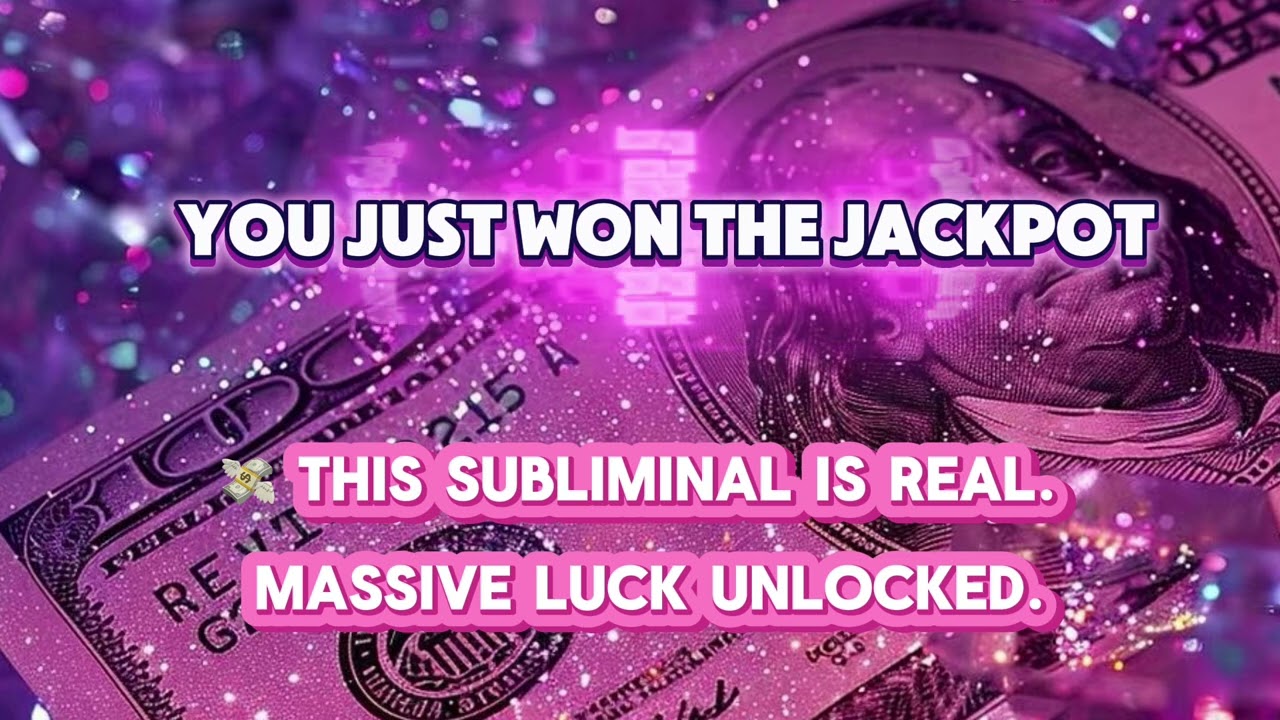 You Just Won the Jackpot 🎰 | 528 Hz Subliminal for Lottery Wins, Fast Money & Miracles