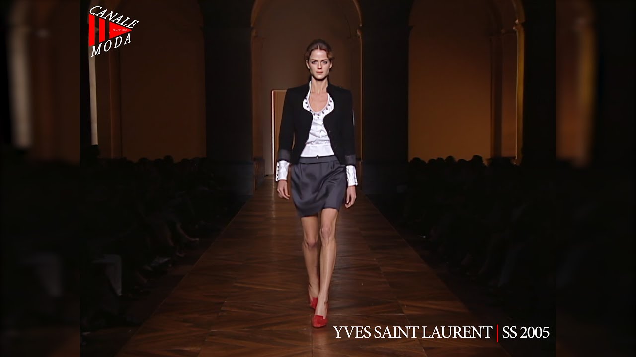 YVES SAINT LAURENT Spring Summer 2005 Paris 4K - Canale Moda