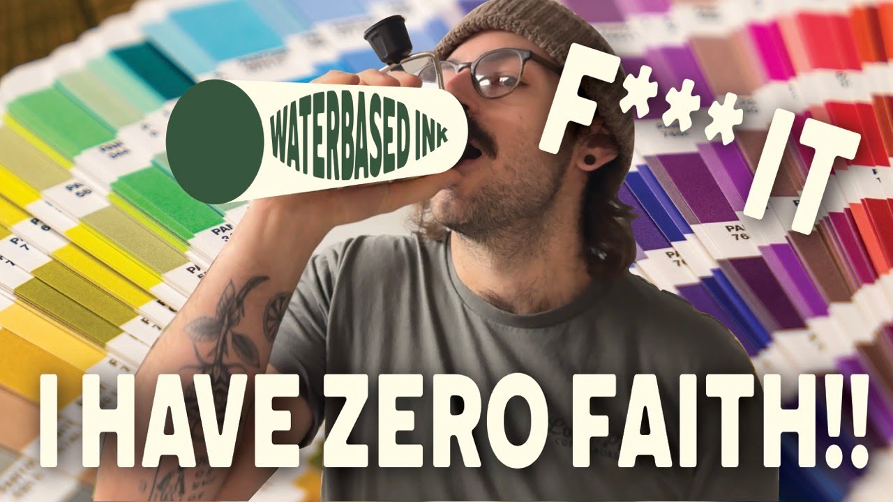 Screen Printer FAILS To Read Warning Label | How To Screen Print Transfers With Water Based Ink