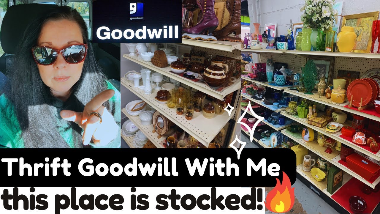 got a cart LOAD in here!🔥 holy smokes! thrift goodwill with me!⭐️