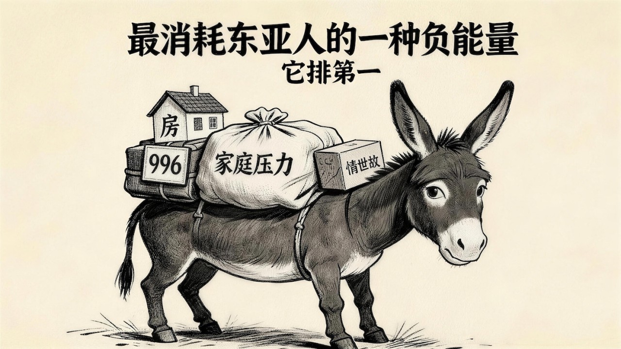 【心理学】最消耗东亚人的一种负能量，它排第一
