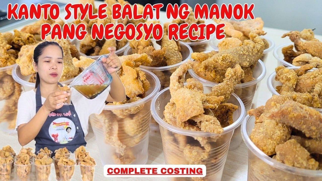 KANTO STYLE BALAT NG MANOK PANGNEGOSYO | Complete Costing | Tipid Tips atbp