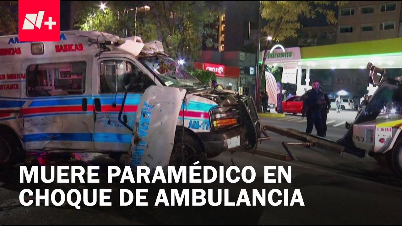 Choque entre una ambulancia y camioneta en la Av. Cuauhtémoc deja una persona muerta - En Punto