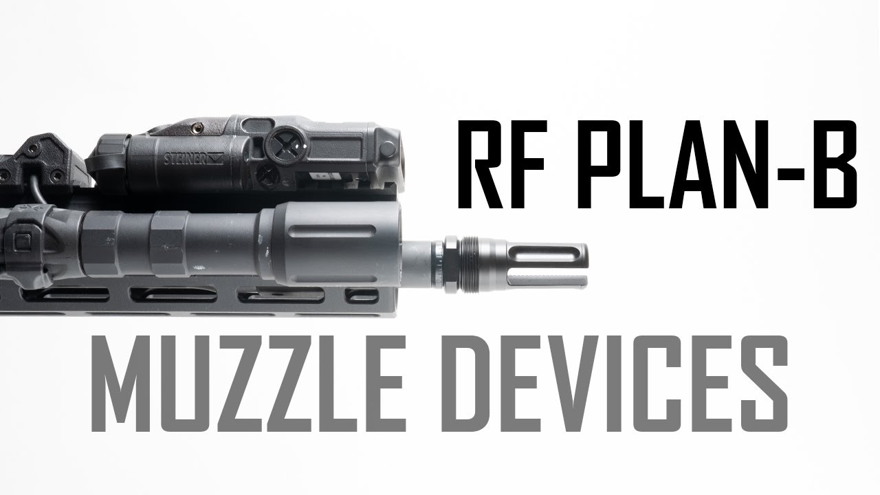 Дульные устройства с креплением глушителя RD® и FCD RF Plan B, проектное назначение.