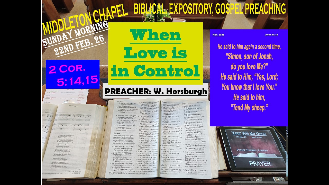 2 Cor 5:14 SERMON When Love Is In Control