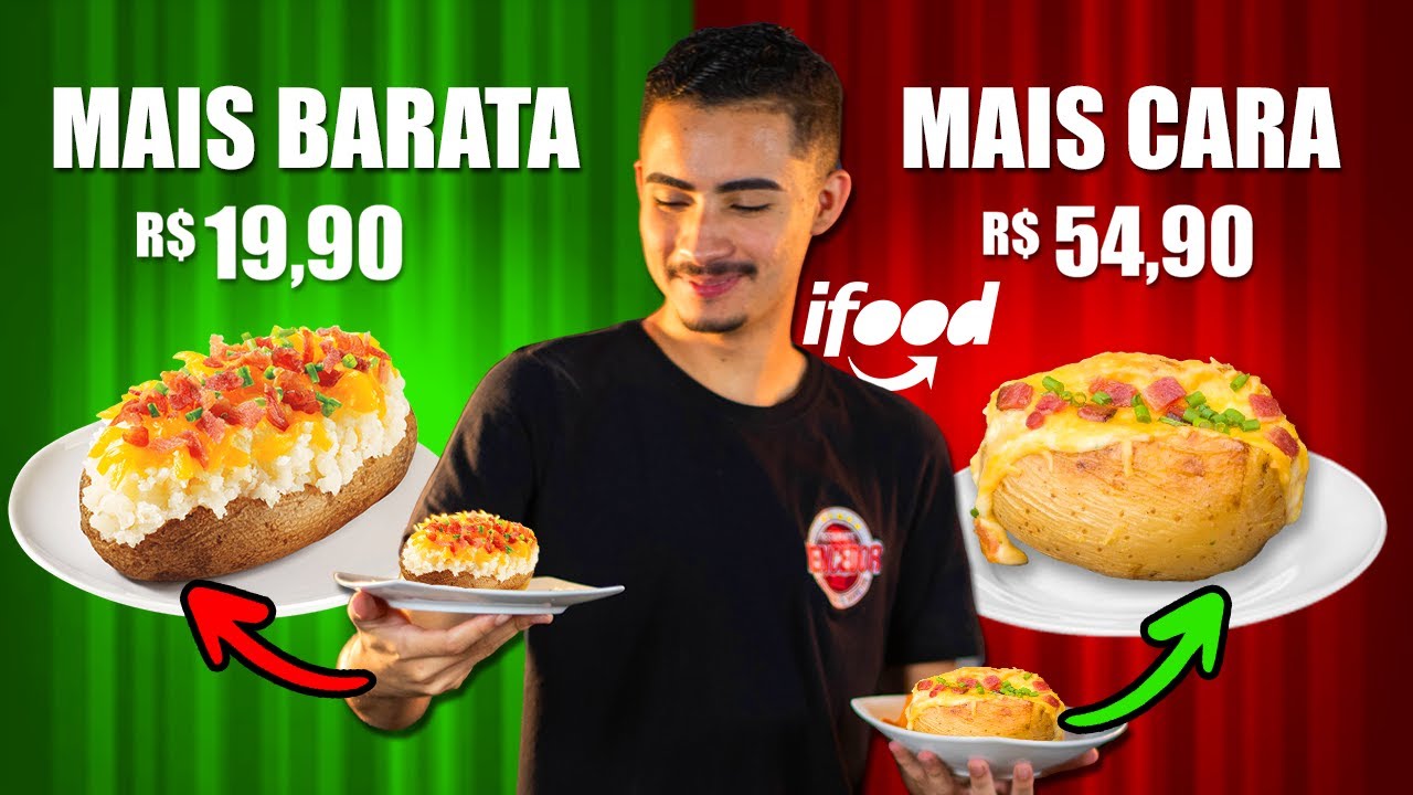 Batata Recheada Mais Cara e Mais Barata Do IFOOD de 2025!