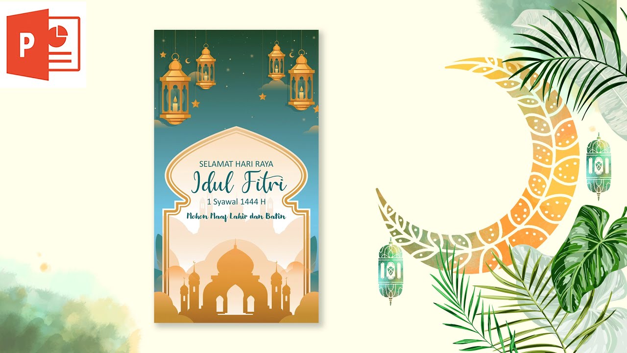 Cara Membuat Kartu Ucapan Idul Fitri yang Cantik di PowerPoint | Eps. 4