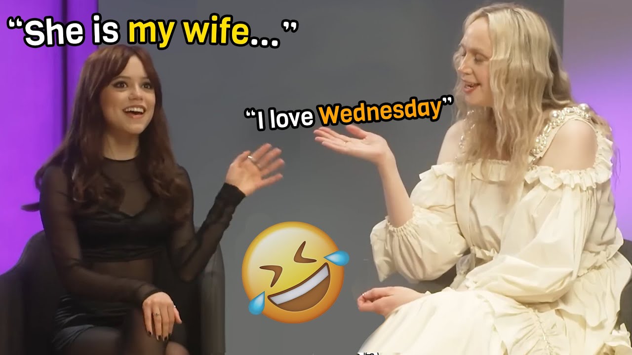 Jenna Ortega being the funniest woman w/ Gwendoline Christie for 2 minutes straight
