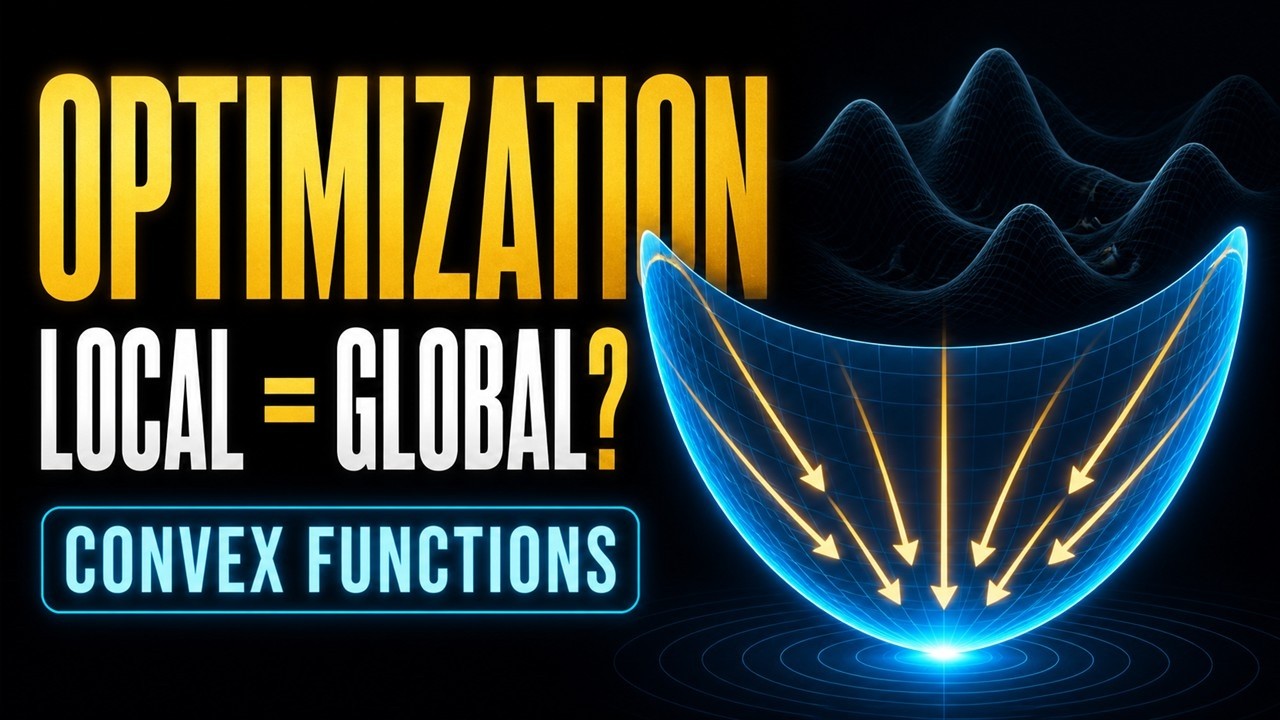 Convex function implies local minimum to be global minimum