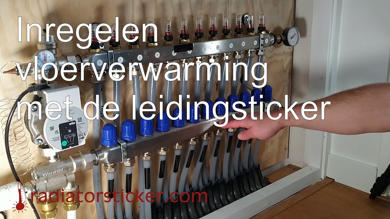 Tutorial: Vloerverwarming inregelen met sticker