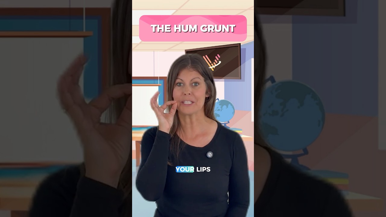 How to improve your VOCAL PITCH with the HUM GRUNT #singinglessons #singer #kidslearning #shorts