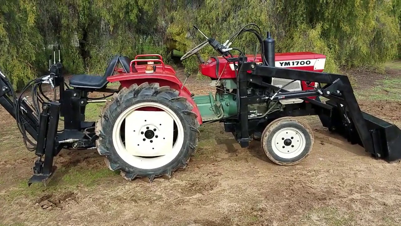 Yanmar YM1700 with Backhoe used compact tractor for sale by Toughtractors.com