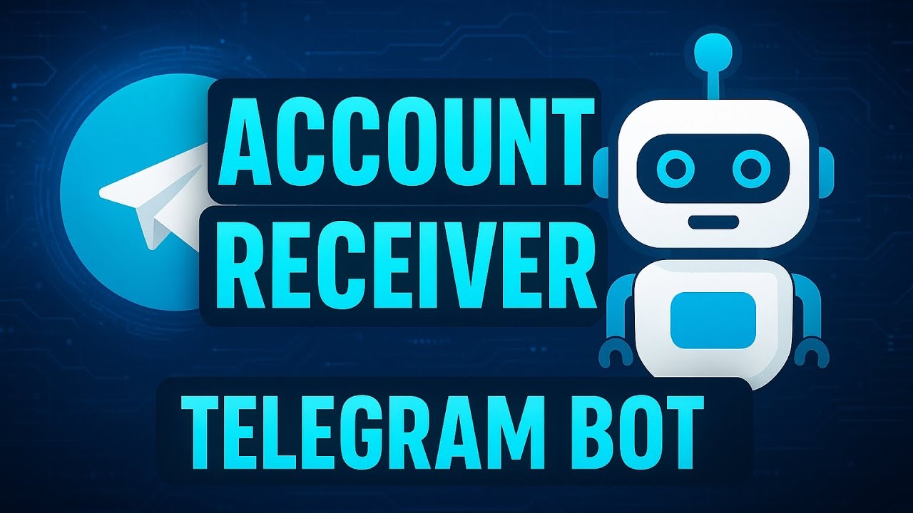 Receiver Bot v1.03 , Telegram accounts receiver bot 