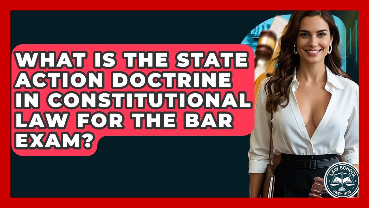 What Is The State Action Doctrine In Constitutional Law For The Bar Exam? - Law School Prep Hub