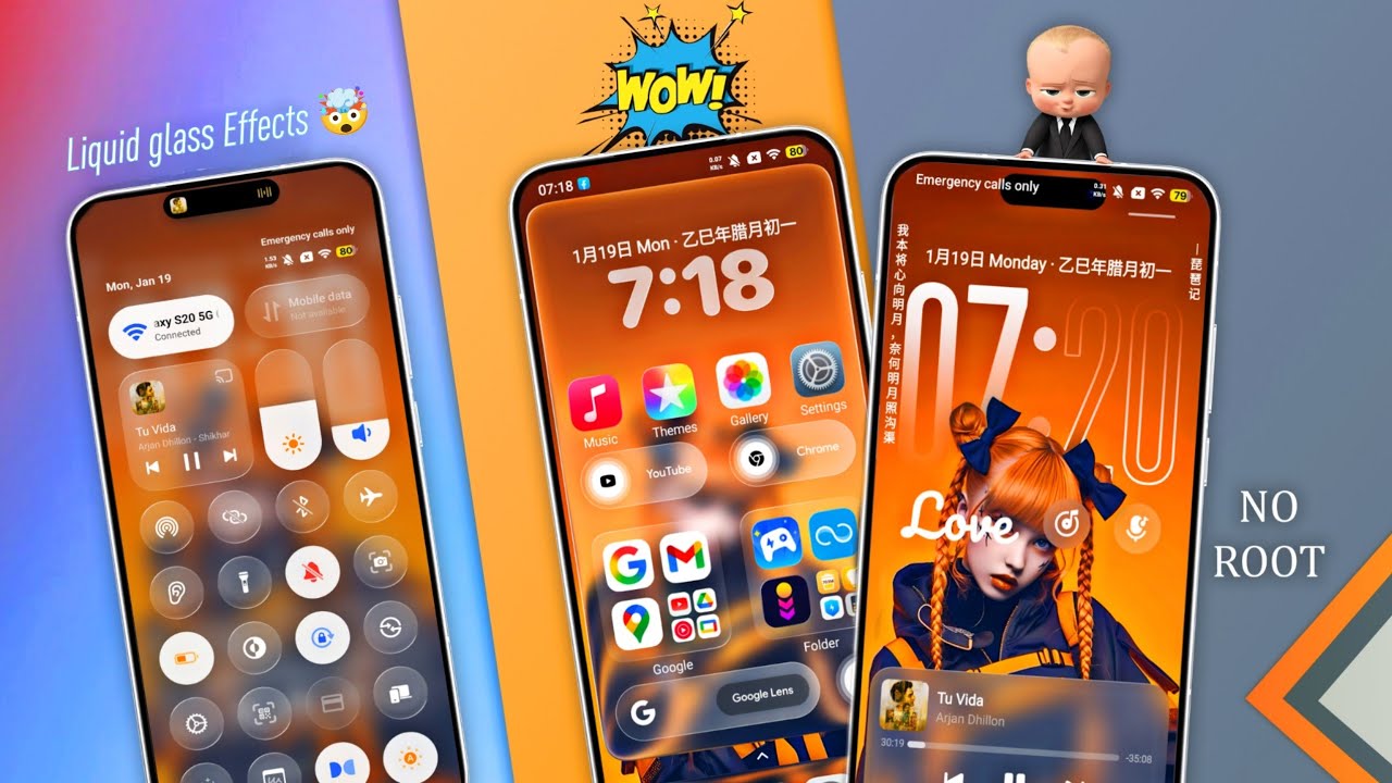 Part 2 🤯 HyperOS 3 Theme For Global Devices Support | HyperOS 3 Control Center | #sardarjitruetech 