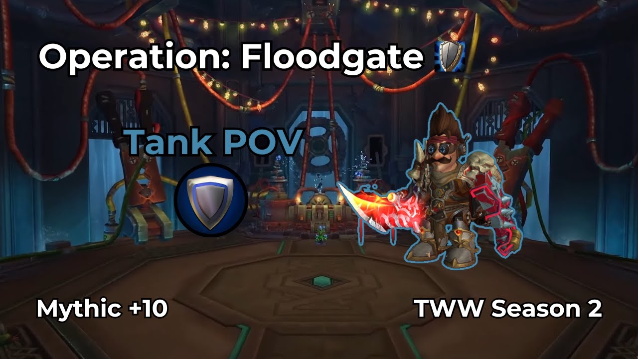 WoW M+ | Operation: Floodgate +10 | Protection Warrior Tank POV | TWW S2