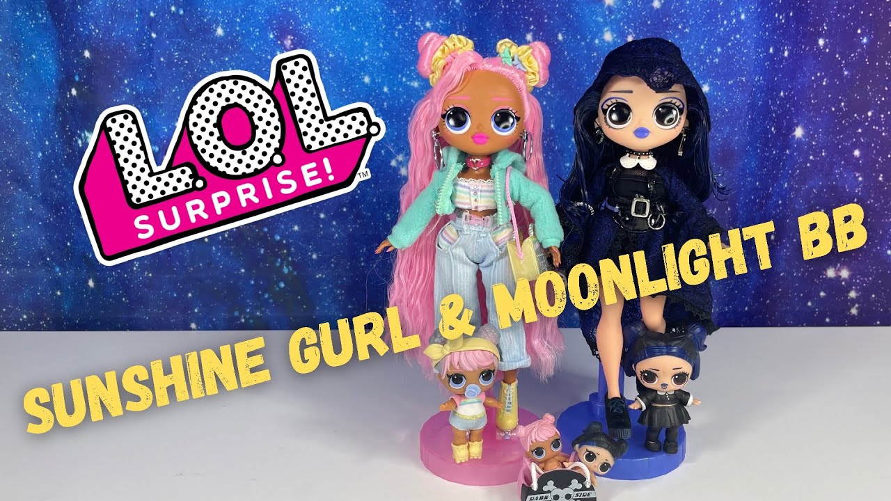 Unboxing LOL Surprise OMG Dolls Sunshine Gurl & Moonlight BB
