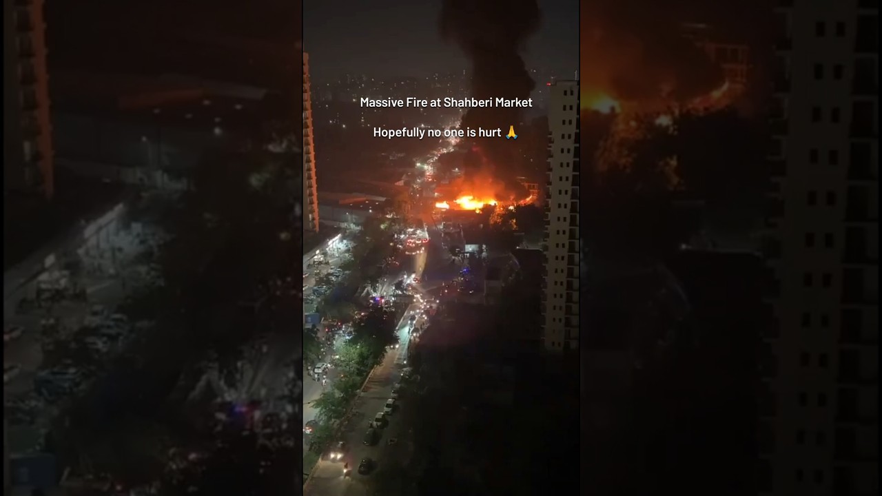 Massive Fire Breaks Out at Shahberi Market, Greater Noida West 🔥 | Latest Update