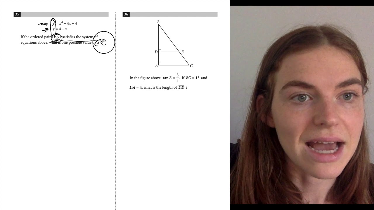 Practice SAT 7 Math with Calculator Test - Grid-In Questions - Question 35