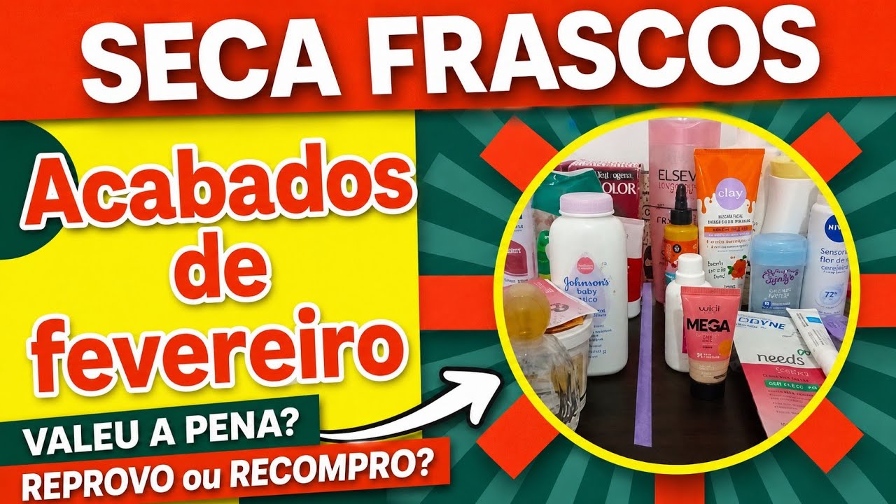 Projeto Seca Frascos de Fevereiro Finalizado! ✨ Acabados de Perfumes e Autocuidado
