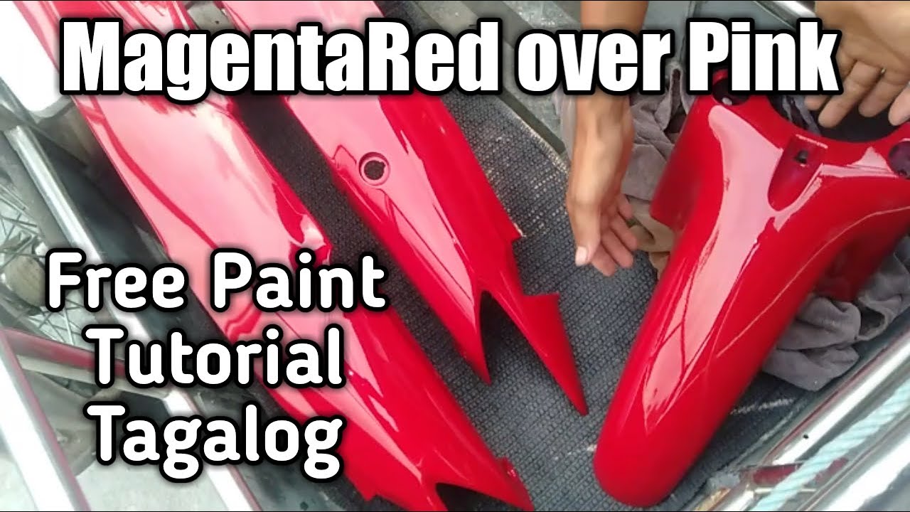 PAANO mag pintura ng fairings step by step tutorial/step by step paint tutorial tagalog