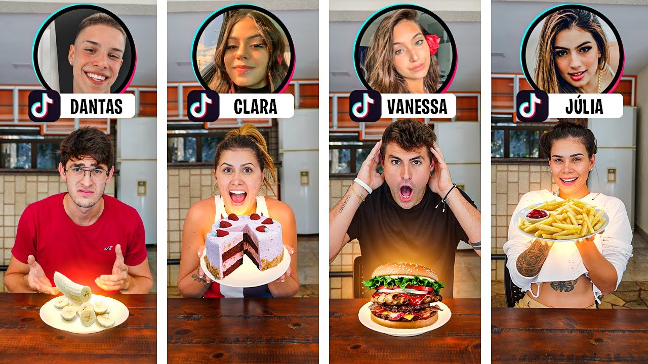 24HRS COMENDO TUDO QUE OS TIKTOKERS MANDARAM!! [ REZENDE EVIL ]