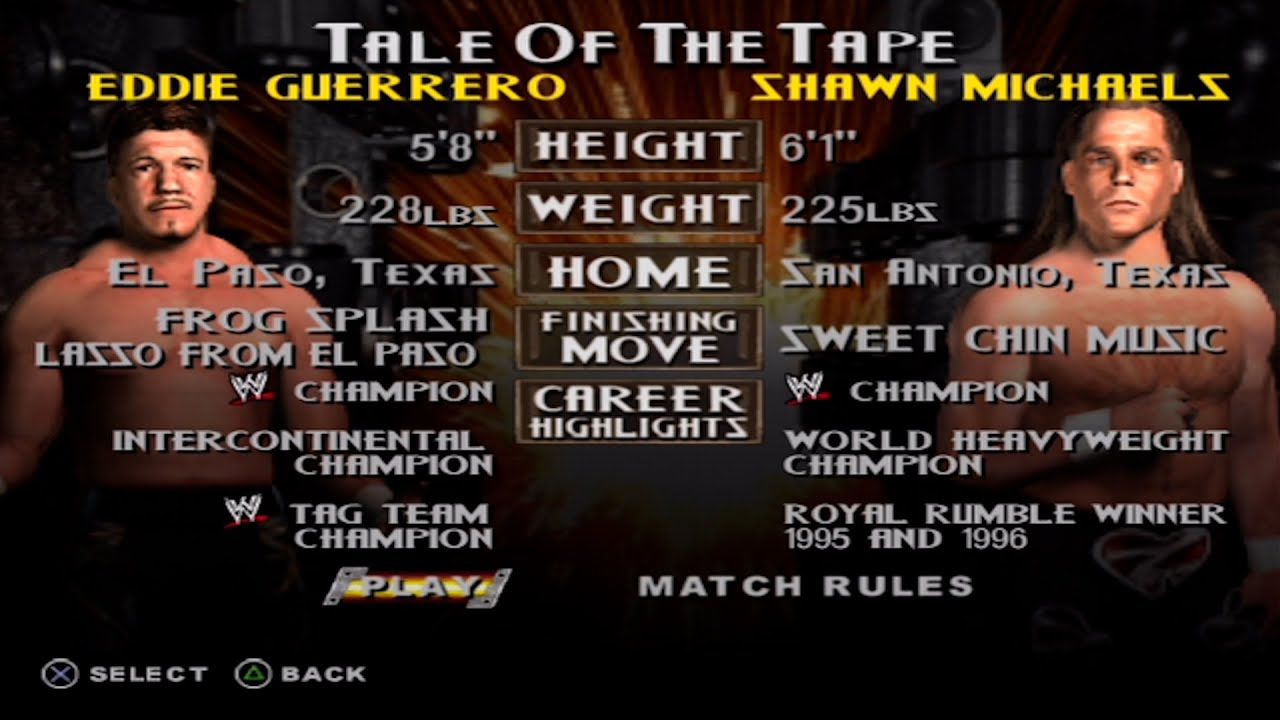WWE SmackDown! vs. Raw - Eddie Guerrero VS Shawn Michaels (IRONMAN)