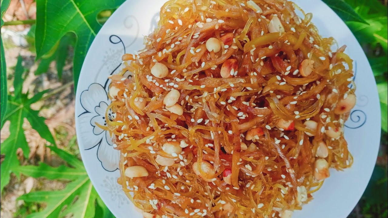 Cách làm mứt gừng chuối dẻo đu đủ thơm ngon trọn vị ngày Tết.