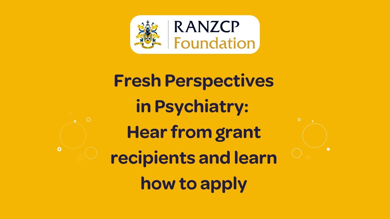 Interested in psychiatry research? Apply for a RANZCP Foundation scholarship or grant