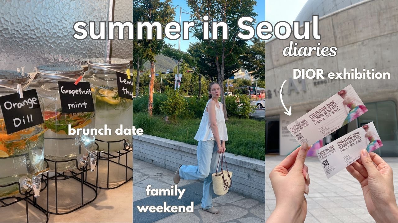 Korea Summer Diaries🌿 Olive Young Haul, Baking, Seoul Brunch Date, DIOR Exhibition & Cozy Moments