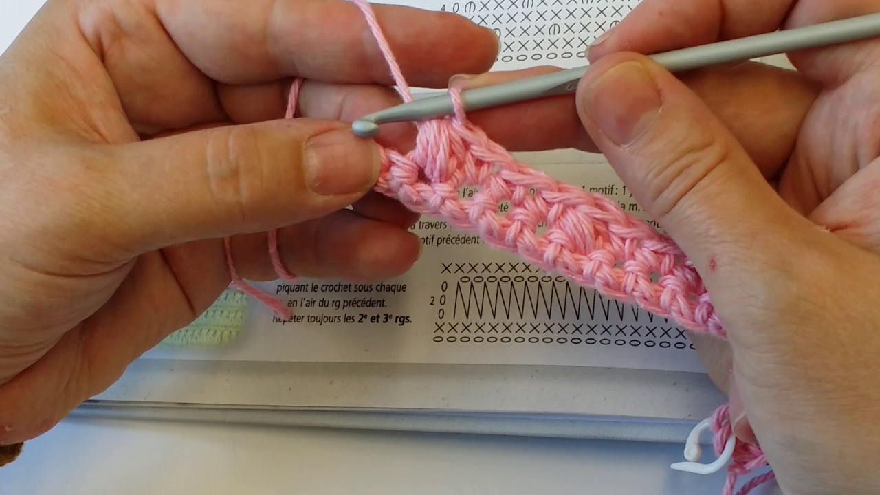leçon 8 cours de technique de base au crochet: le point de balle ou point pop cornLe point de balle