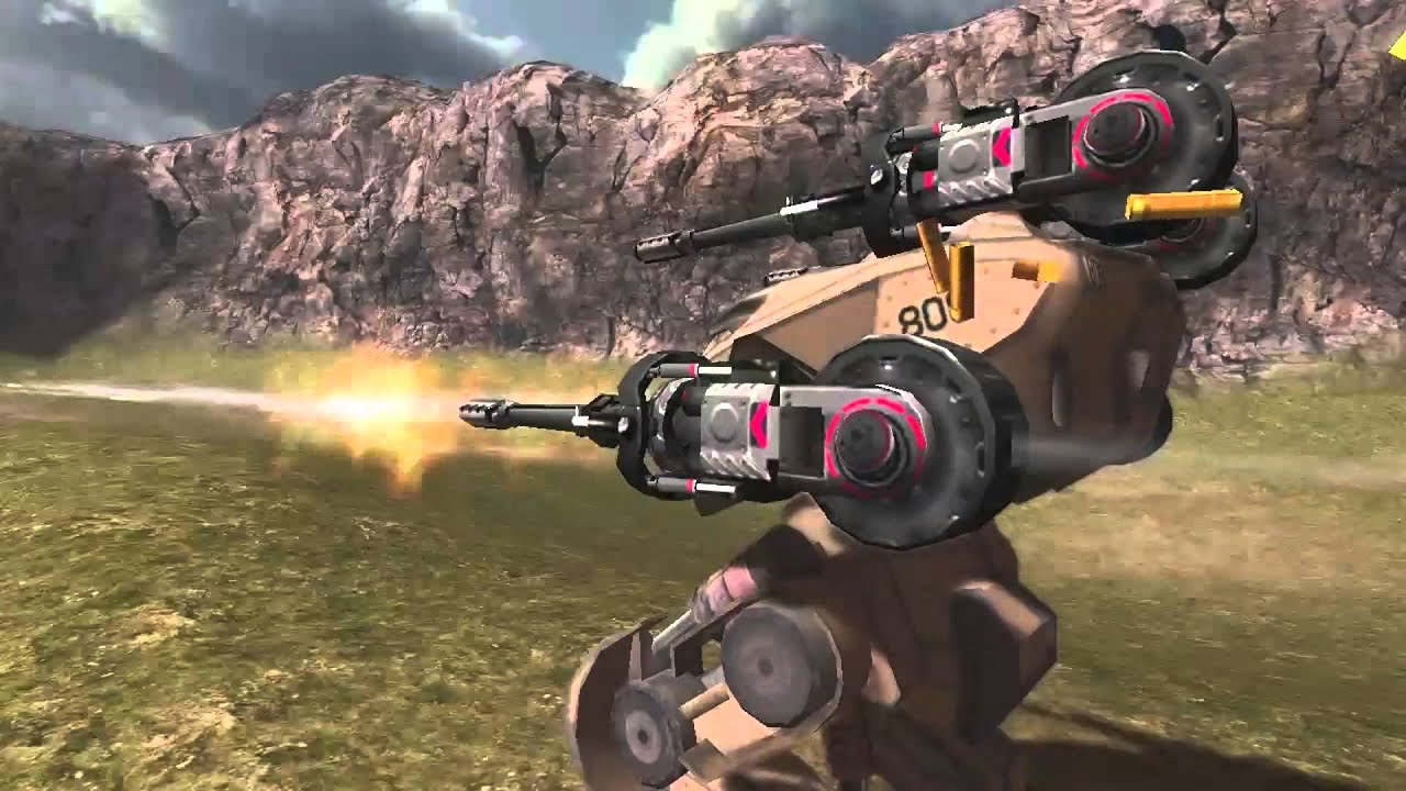 Walking Robots - Weapon: AC Molot | Sound by DFAD