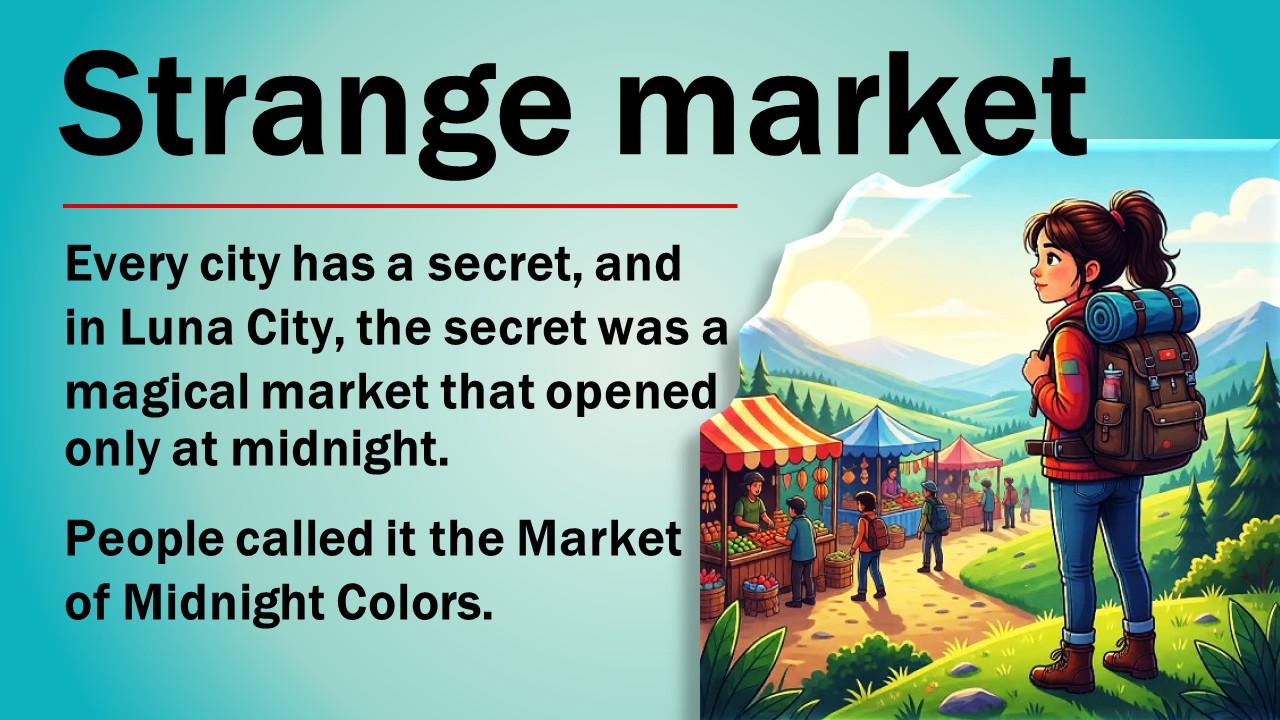 Learn ٍEnglish with a Story | Intermediate | A Door I Strange market