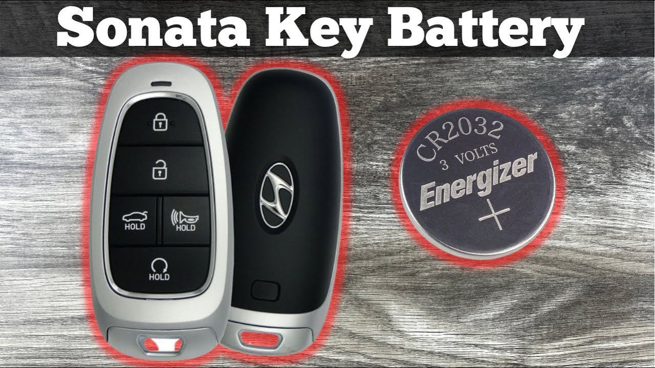 How To Change A 2019 - 2023 Hyundai Sonata Remote Fob Key Battery - Remove & Replace Key Batteries
