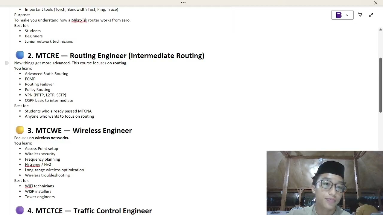 certificate in mikrotik and history mikrotik