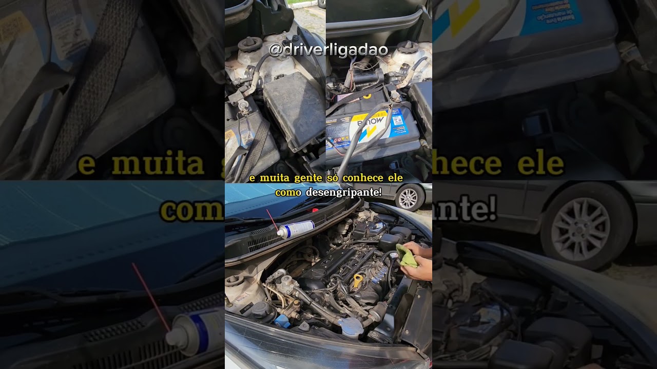 Como limpar motor de carro com WD-40