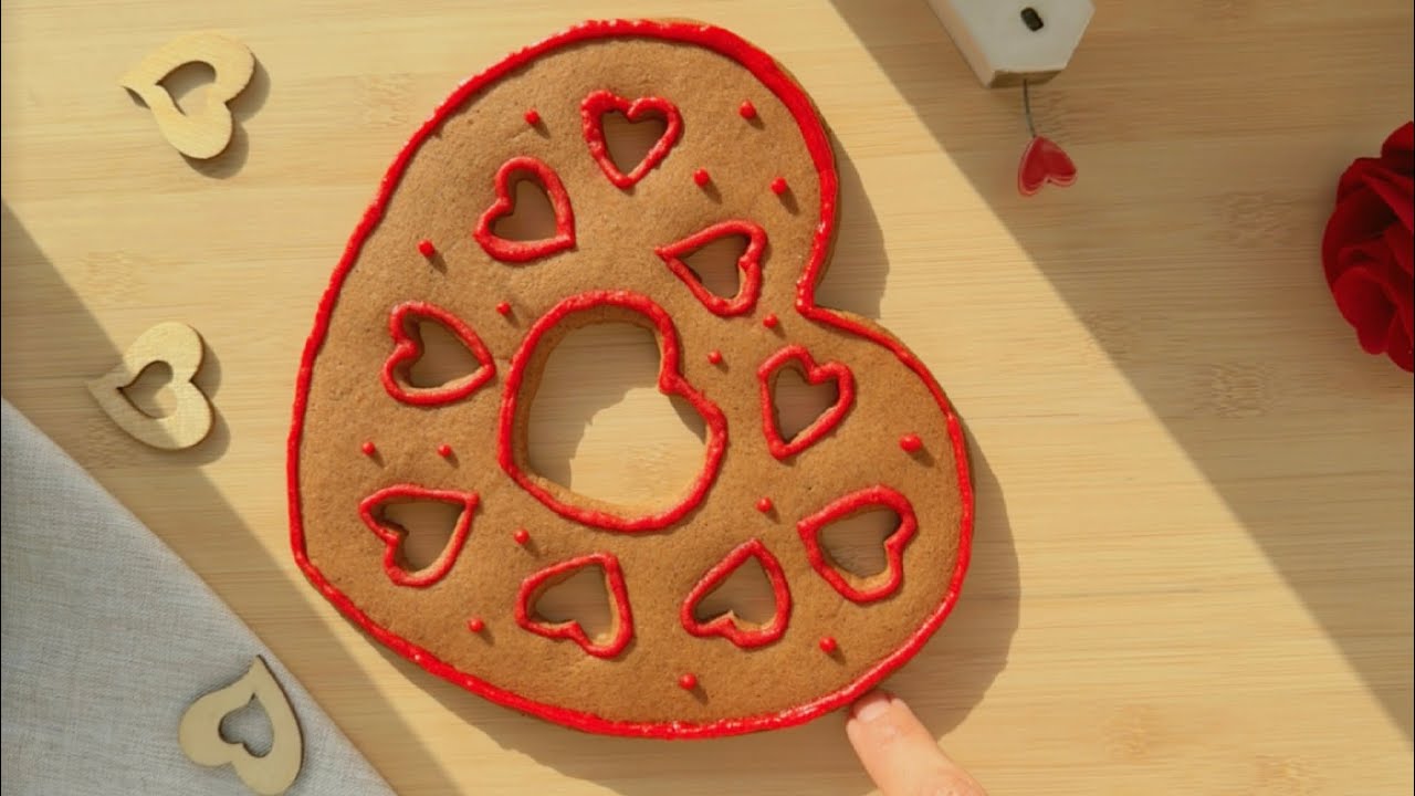 Heart-Shaped Cookies | Easy, Heart Love Cookies!• Honey Cookies Recipe for Valentin's day