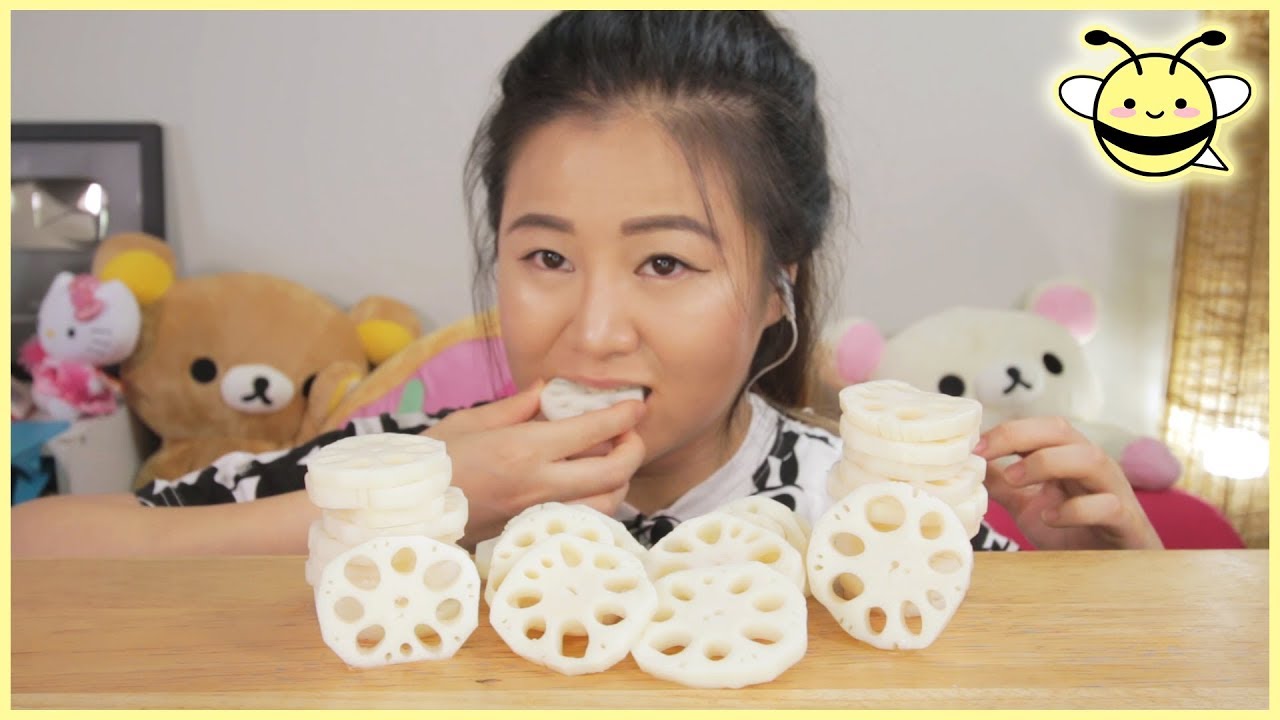 ASMR LOTUS ROOT (SUPER CRUNCHY) | Eating Sounds | No Talking