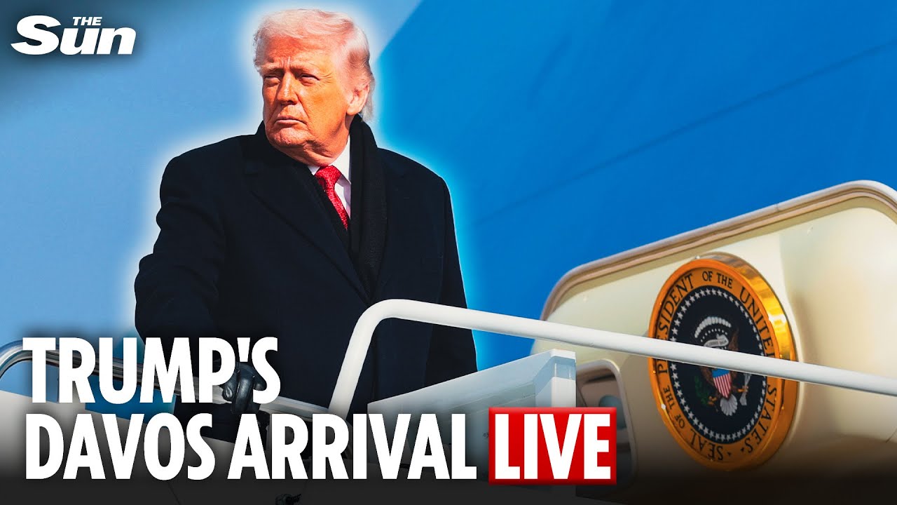 LIVE: Trump lands in Davos after electrical issue on Air Force One caused delays
