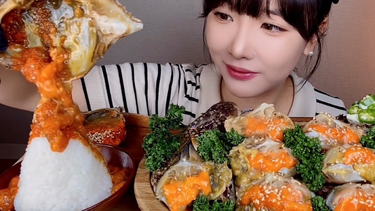 알과 내장이 듬뿍✨폭포 간장게장먹방🔥