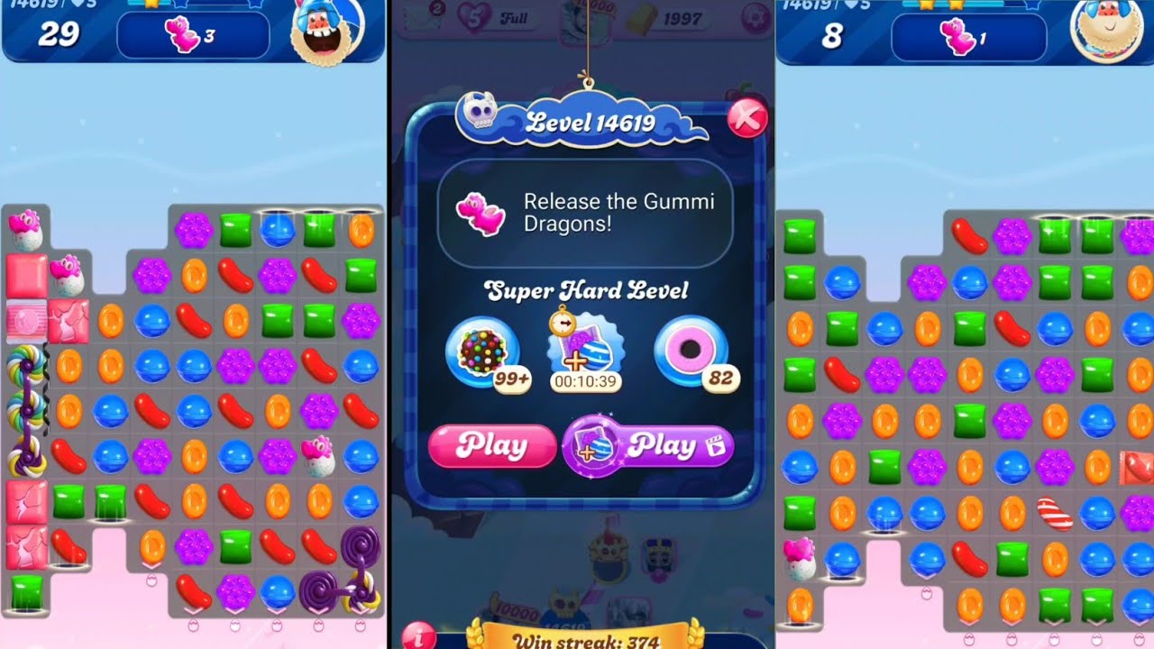 Candy crush saga level 14619 । Super hard level । Sudheer Gaming