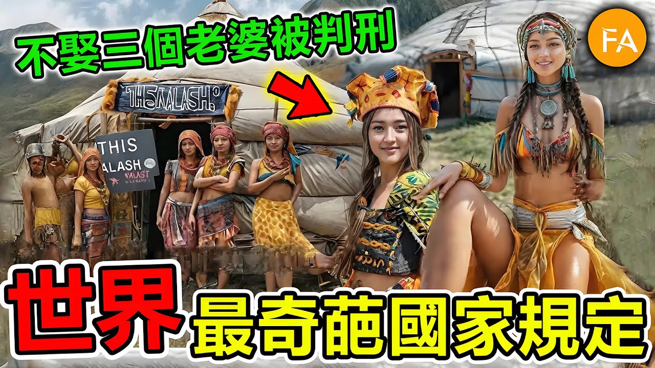 世界上最奇葩的十個國家規定，單身要交單身稅，30歲就可以退休養老，第一名堪稱男人天堂，必須娶三個老婆，否則會被嚴厲處罰！- 旅行紀錄片