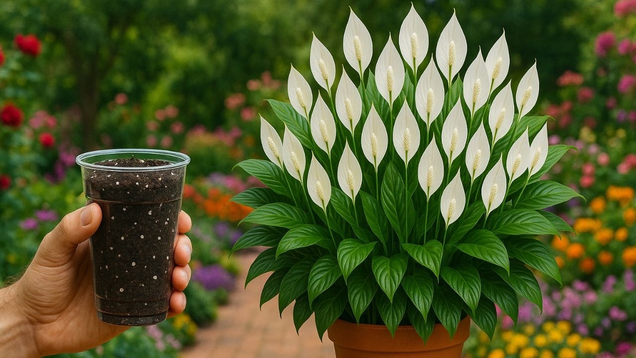 MORRIA E NÃO SABIA:Só 1 Copo Faz CARREGAR DE FLORES QUALQUER PLANTA (Você Sabia?)