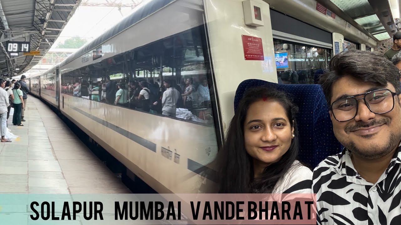 Solapur Mumbai Vande Bharat journey from Pune to Mumbai #train #vandebharatexpress #mumbai #pune 
