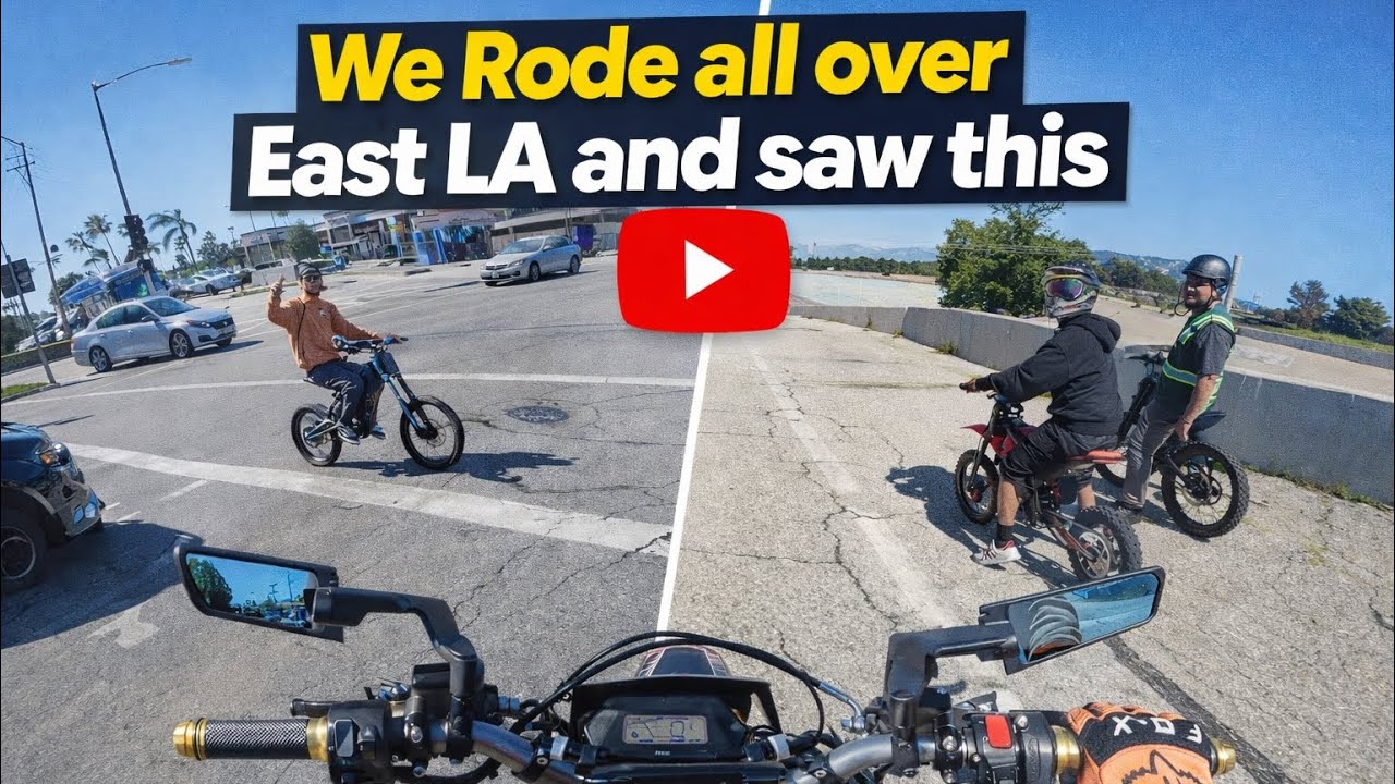 15 minutes of Non-stop riding through EAST L.A. with Cesar | Surron UltraBee & LBX