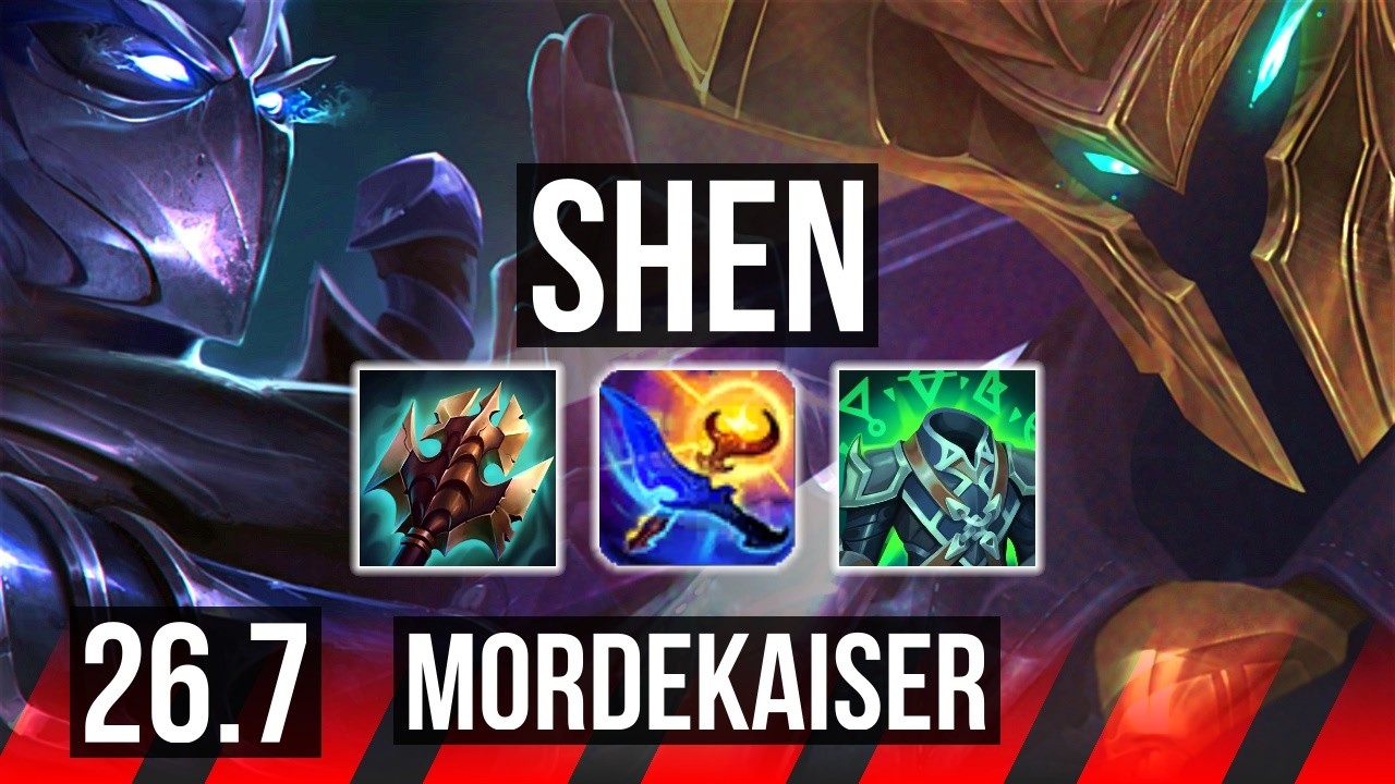 SHEN vs MORDEKAISER (TOP) | 35K damage, Good KDA: 10/2/17 | NA Challenger | 26.7